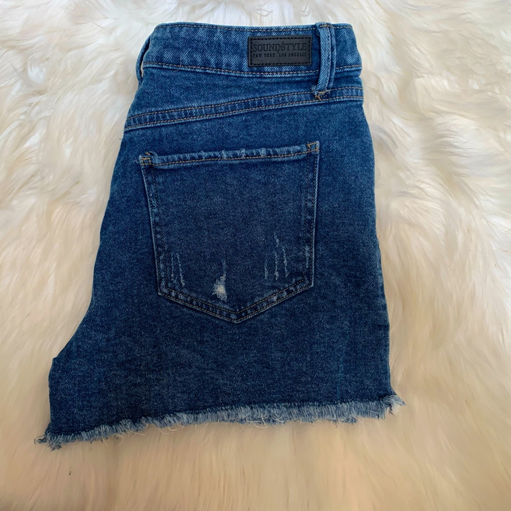 High Rise Jean Shorts - Picture 3 of 8